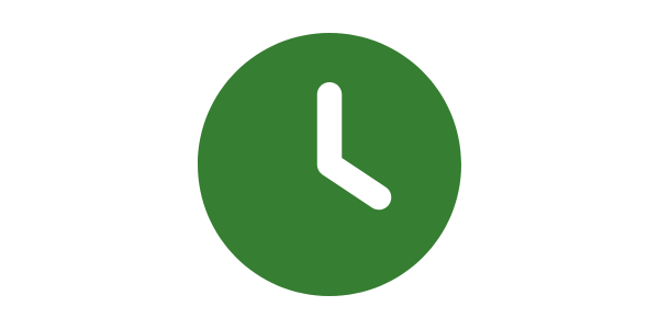 Green clock icon